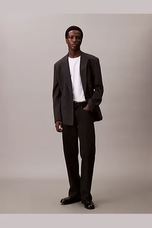 Calvin Klein T-shirt z merceryzowanego dżerseju