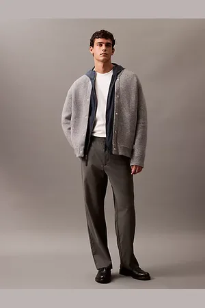 Calvin Klein Bomberka z mieszanki wełny parzonej