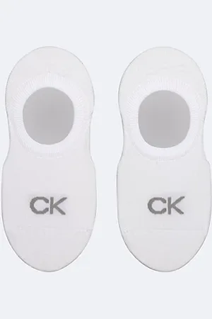 Calvin Klein 2 pary miękkich skarpetek stopek z bawełny czesanej