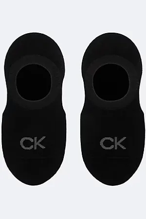 Calvin Klein 2 pary miękkich skarpetek stopek z bawełny czesanej