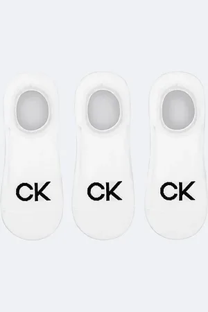 Calvin Klein 3 pary miękkich skarpetek stopek z czesanej bawełny