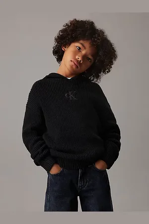 Calvin Klein Swobodny sweter z kapturem