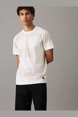 Calvin Klein T-shirt bawełniany z naszywką