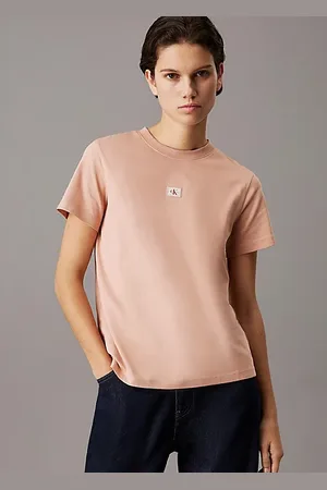 Calvin Klein T-shirt z naszywką z monogramem