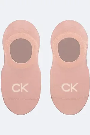 Calvin Klein 2 pary miękkich skarpetek stopek z bawełny czesanej