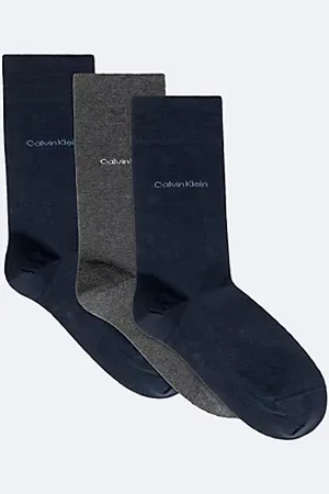 Calvin Klein 3 pary miękkich skarpetek za kostkę z czesanej bawełny