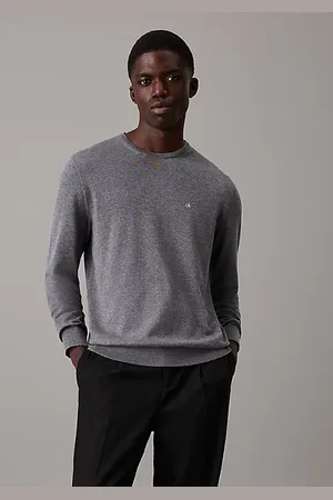 Calvin Klein Sweter z bawełny i jedwabiu