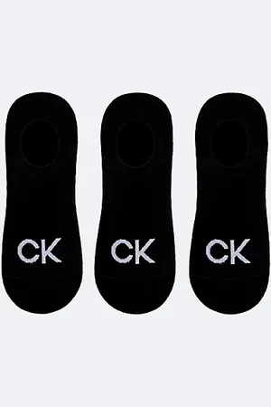 Calvin Klein 3 pary miękkich skarpetek stopek z czesanej bawełny