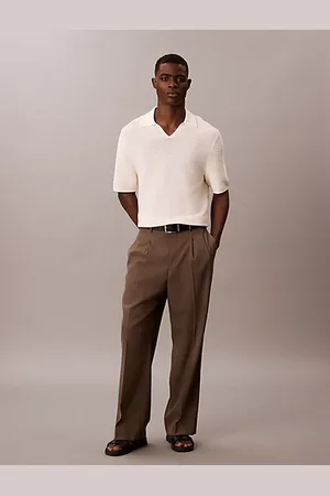 Calvin Klein Koszulka polo z dzianiny technicznej z kołnierzykiem typu Johnny