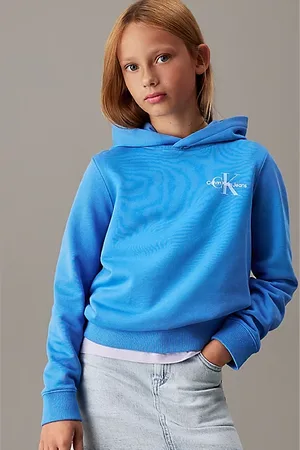 Calvin Klein Luźna dziecięca bluza z kapturem z logo