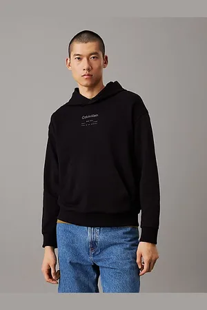 Calvin Klein Luźna bluza z kapturem z logo