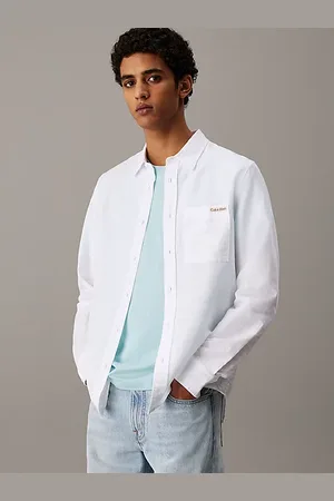 Calvin Klein Koszula z lnu i bawełny