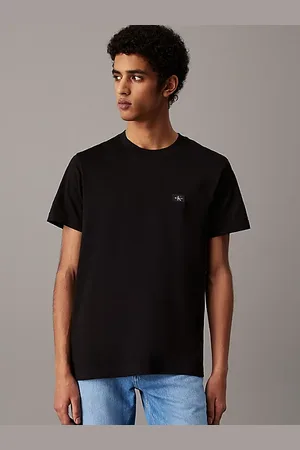 Calvin Klein T-shirt bawełniany z naszywką