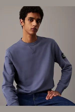 Calvin Klein Bluza z bawełny frotte z naszywką