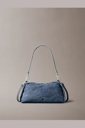 Calvin Klein Mała jeansowa torebka na ramię