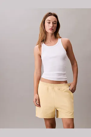 Calvin Klein Szorty dresowe z bawełny frotte