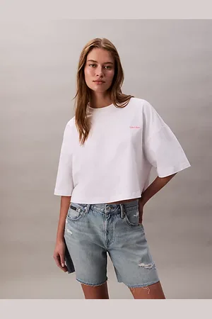 Calvin Klein Dżersejowa koszulka o krótkim pudełkowym kroju