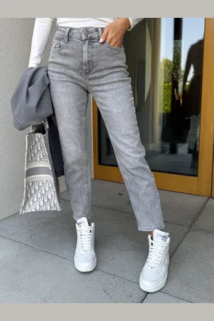 Cloth Spodnie Mom Jasno Szare