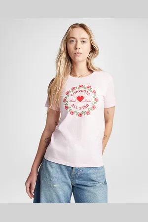 Converse Rose Patch T-Shirt
