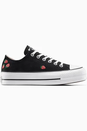 Converse Chuck Taylor All Star Lift Platform Embroidered Strawberries