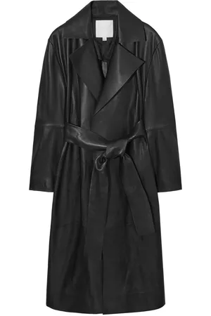 COS OVERSIZED LEATHER TRENCH COAT