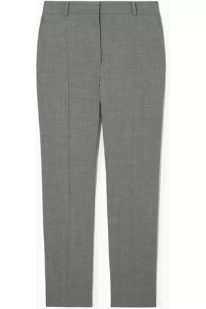 COS Kobieta Proste Nogawki - TAILORED STRAIGHT-LEG WOOL TROUSERS
