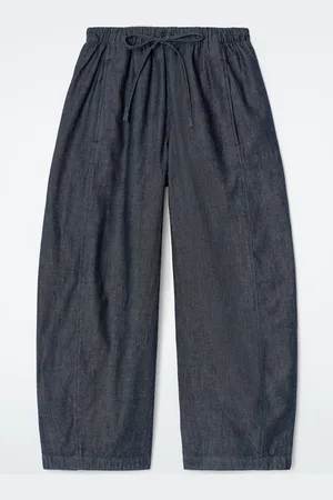 COS Regulowane W Pasie Spodnie Jeansowe Typu Barrel