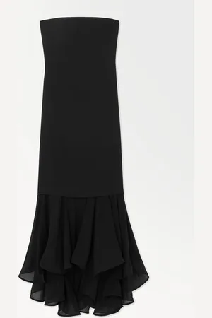 COS Sukienka Maxi Z Dekoltem Bandeau I Rybim Ogonem