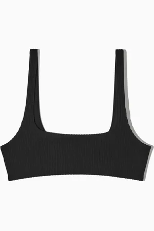 COS Góra Od Bikini W Prążki Z Dekoltem Karo