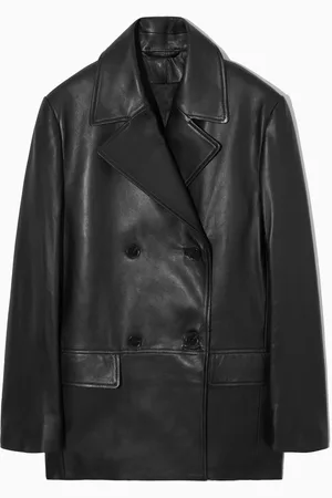 COS Doublebreasted Leather Jacket