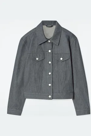 COS Kurtka Oversize Z Surowego Jeansu