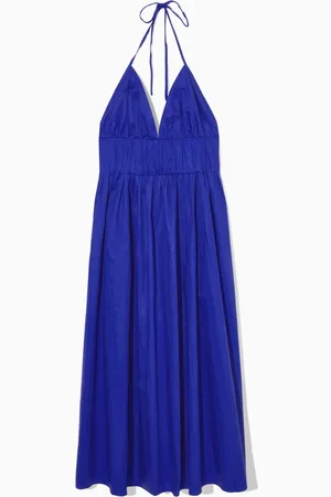 COS Gathered Halterneck Midi Dress