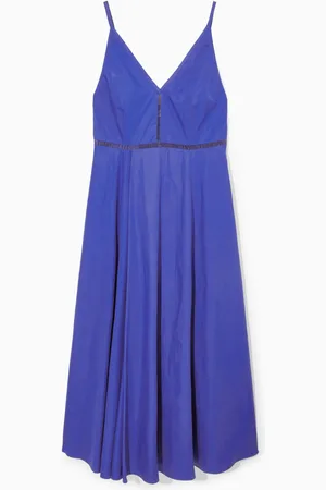 COS Sukienka Midi Typu Slip Dress Z Dekoltem W Serek