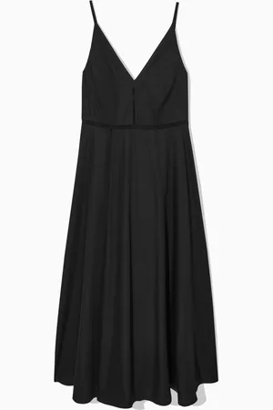 COS Sukienka Midi Typu Slip Dress Z Dekoltem W Serek
