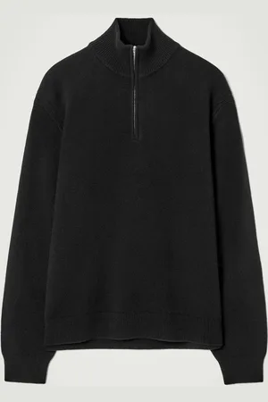 COS Sweter Z Czystego Kaszmiru Z Suwakiem