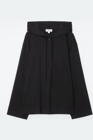 COS Bluza Z Kapturem Z Lekkiego Dżerseju Z Guzikami