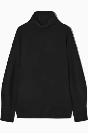 COS Wełniany Sweter Oversize Z Wywijanym Golfem