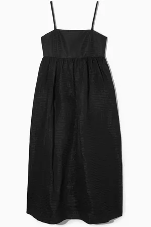 COS Voluminous Textured Midi Dress