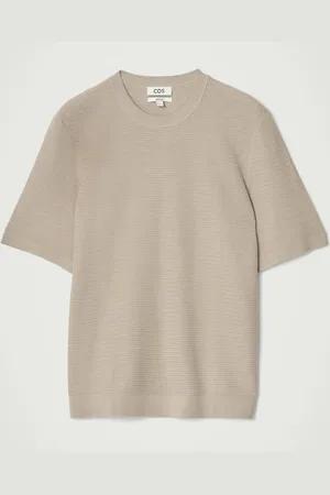 COS Bawełniany T-Shirt O Strukturalnym Splocie in