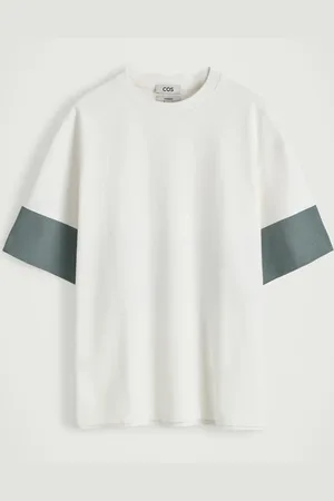 COS Oversized Colourblock Cotton Tshirt in