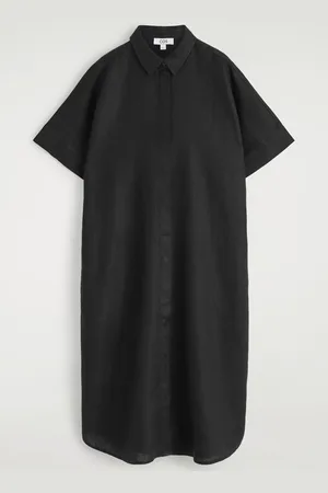COS Linen Maxi Shirt Dress