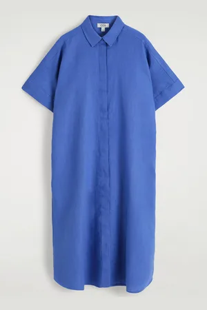 COS Linen Maxi Shirt Dress