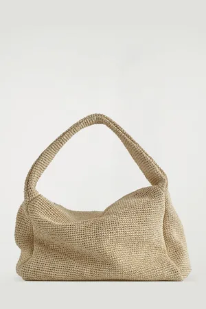 COS Slouchy Tote Bag Raffia