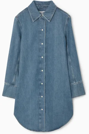 COS Jeansowa Szmizjerka Mini Oversize