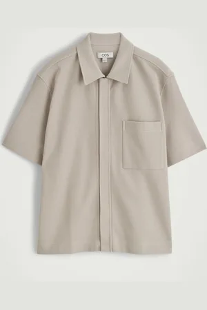 COS Textured Cottonjersey Zipped Shirt in