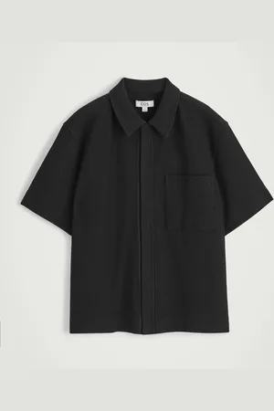 COS Textured Cottonjersey Zipped Shirt in