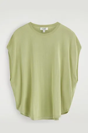 COS Dzianinowy T-Shirt Z Okrągłym Dołem
