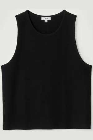 COS Textured Cottonjersey Tank Top
