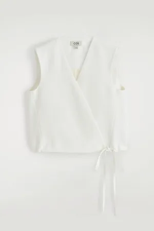 COS Tiedetail Wrap Waistcoat in