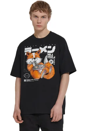 Cropp T-shirt z nadrukiem lisa
